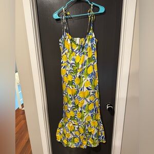 THE POSITANO- SILK SWEETHEART DRESS- Kenny flowers size large